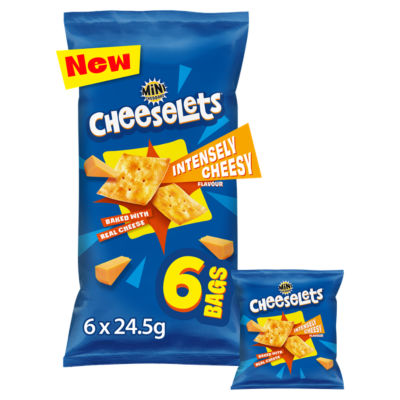 Cheeselets Intensely Cheesy Flavour Multipack 6 x 24.5g thumbnail 2