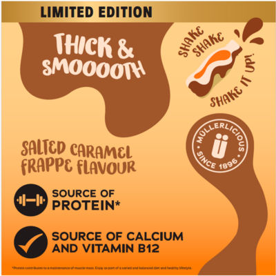 Limited Edition Frijj Salted Caramel Frappe Flavour Milkshake 330ml thumbnail 3