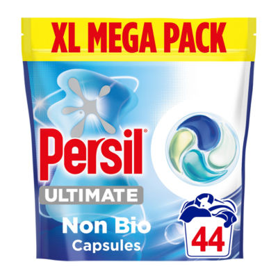 Persil Ultimate Non Bio Ultra Stain Removal Laundry Washing Detergent Capsules XL Mega Pack 44 Washes 598g