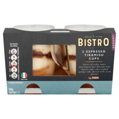 Espresso Tiramisu Cups Dessert 170g (2 x 85g) thumbnail 2