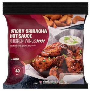 Sticky Sriracha Hot Sauce Chicken Wings 600g thumbnail 2