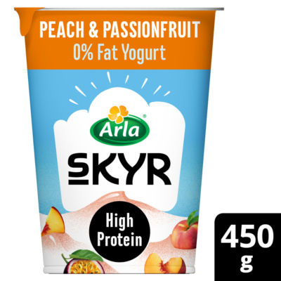 Skyr High Protein Peach & Passionfruit Icelandic Style Yogurt 450g thumbnail 2