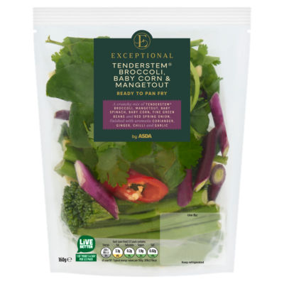 Tenderstem Broccoli, Baby Corn & Mangetout 160g