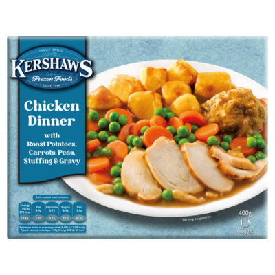 Frozen Foods Chicken Dinner with Roast Potatoes, Carrots, Peas, Stuffing & Gravy 400g thumbnail 2