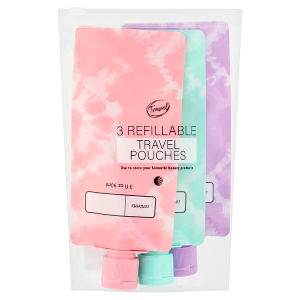 3 Refillable Travel Pouches 90ml thumbnail 2