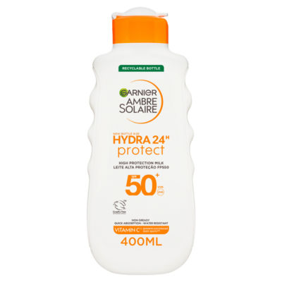 Ambre Solaire Hydra 24H Protect SPF50+ Sun Cream Lotion 400ml