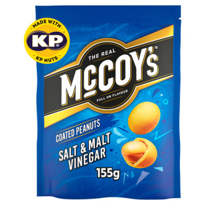 McCoy's Coated Peanuts Salt & Malt Vinegar 155g thumbnail 2