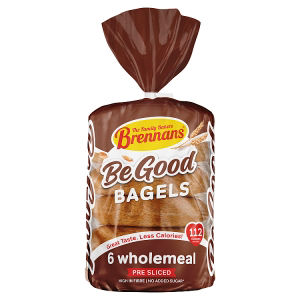 6 Be Good Wholemeal Bagels 270g