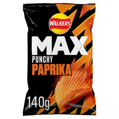 Walkers MAX Paprika Sharing Crisps 140g