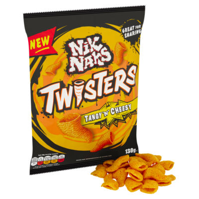 Twisters Tangy 'N' Cheesy Sharing Crisps 130g thumbnail 3