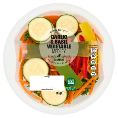 Garlic & Basil Vegetable Medley 210g