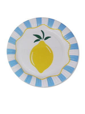 Lemon Paper Plates 12PK