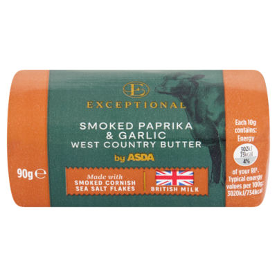 Smoked Paprika & Garlic West Country Butter 90g