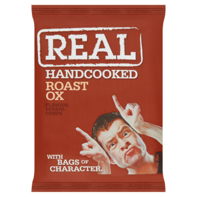 Hand Cooked Roast Ox Flavour Potato Crisps 35g thumbnail 2