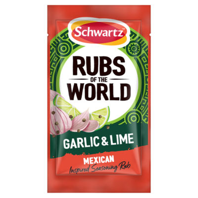 SCHWARTZ RUBS OF THE WORLD GARLIC & LIME MEXICAN SEASONING RUB 24G thumbnail 2
