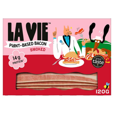 La Vie Plant-based Smoked Bacon Rashers, Vegan