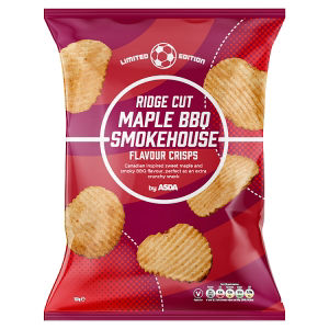 Limited Edition Ridge Cut Maple BBQ Smokehouse Flavour Crisps 150g thumbnail 2