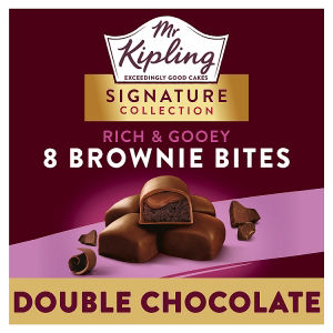 Mr Kipling Signature Collection 8 rich & Gooey Double Chocolate Brownie Bites