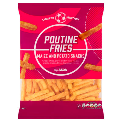 Limited Edition Poutine Fries Maize and Potato Snacks 150g