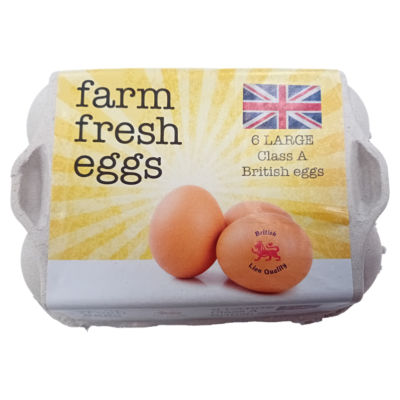 6 Large British Eggs