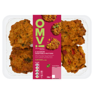 OMV! 6 Rainbow Vegetable Fritters 240g
