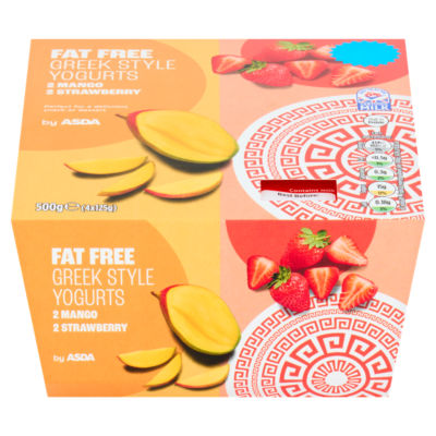 Fat Free Greek Style Yogurts 500g (4 x 125g) thumbnail 2