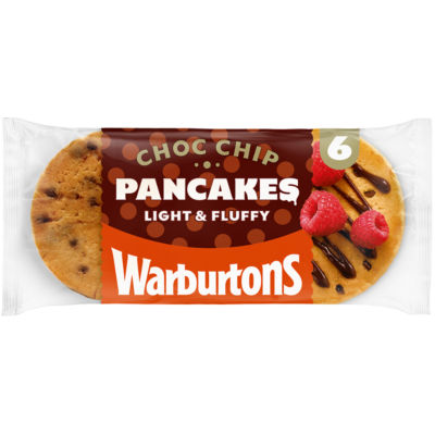 Warburtons 6 Choc Chip Pancakes
