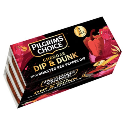 Cheddar Dip & Dunk with Roasted Red Pepper Dip 3 x 52g thumbnail 2