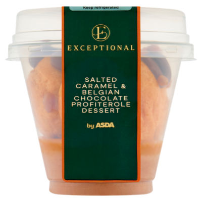 Salted Caramel & Belgian Chocolate Profiterole Dessert 110g thumbnail 2