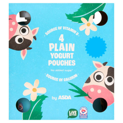 4 Plain Yogurt Pouches 320g (4 x 80g) thumbnail 2