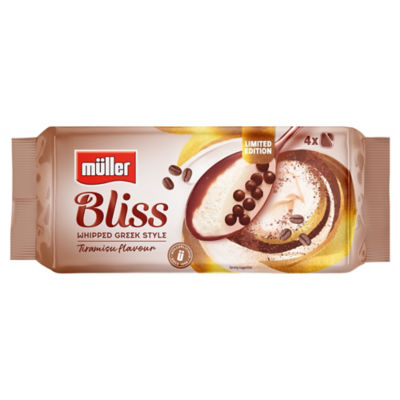 Bliss Limited Edition Tiramisu Flavour Whipped Greek Style 400g (4 x 100g) thumbnail 2
