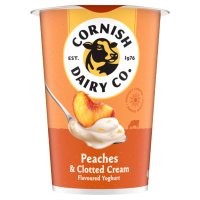 Peaches & Clotted Cream Flavoured Yoghurt 450g