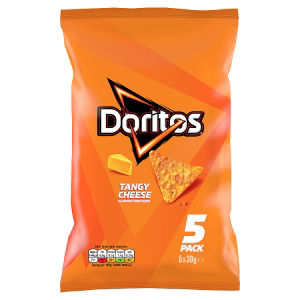 Tangy Cheese Tortilla Chips Multipack Crisps 5x30g thumbnail 2