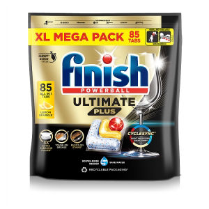 Ultimate Plus All In One Lemon Dishwasher Tablets Lemon - 85 Tabs thumbnail 2