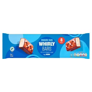 Whirly Snack Size Chocolate Bars 8x22g