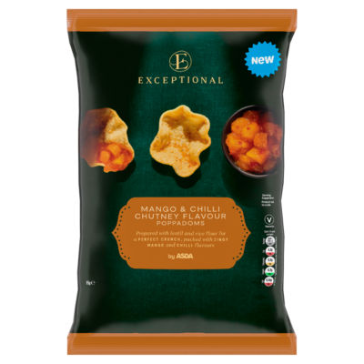 Exceptional by Mango & Chilli Chutney Flavour Poppadoms 85g thumbnail 2