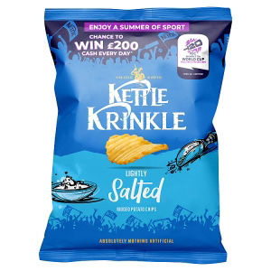 Krinkle Lightly Salted Ridged Potato Chips 130g