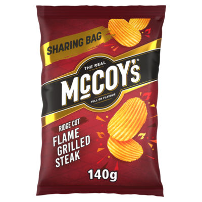 McCoy's Flame Grilled Steak Sharing Crisps 140g