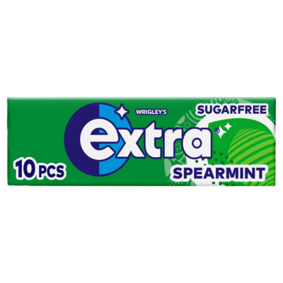 Spearmint Sugar Free Chewing Gum x10 Pieces thumbnail 2