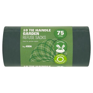 10 Tie Handle Garden Refuse Sacks 75 Litres