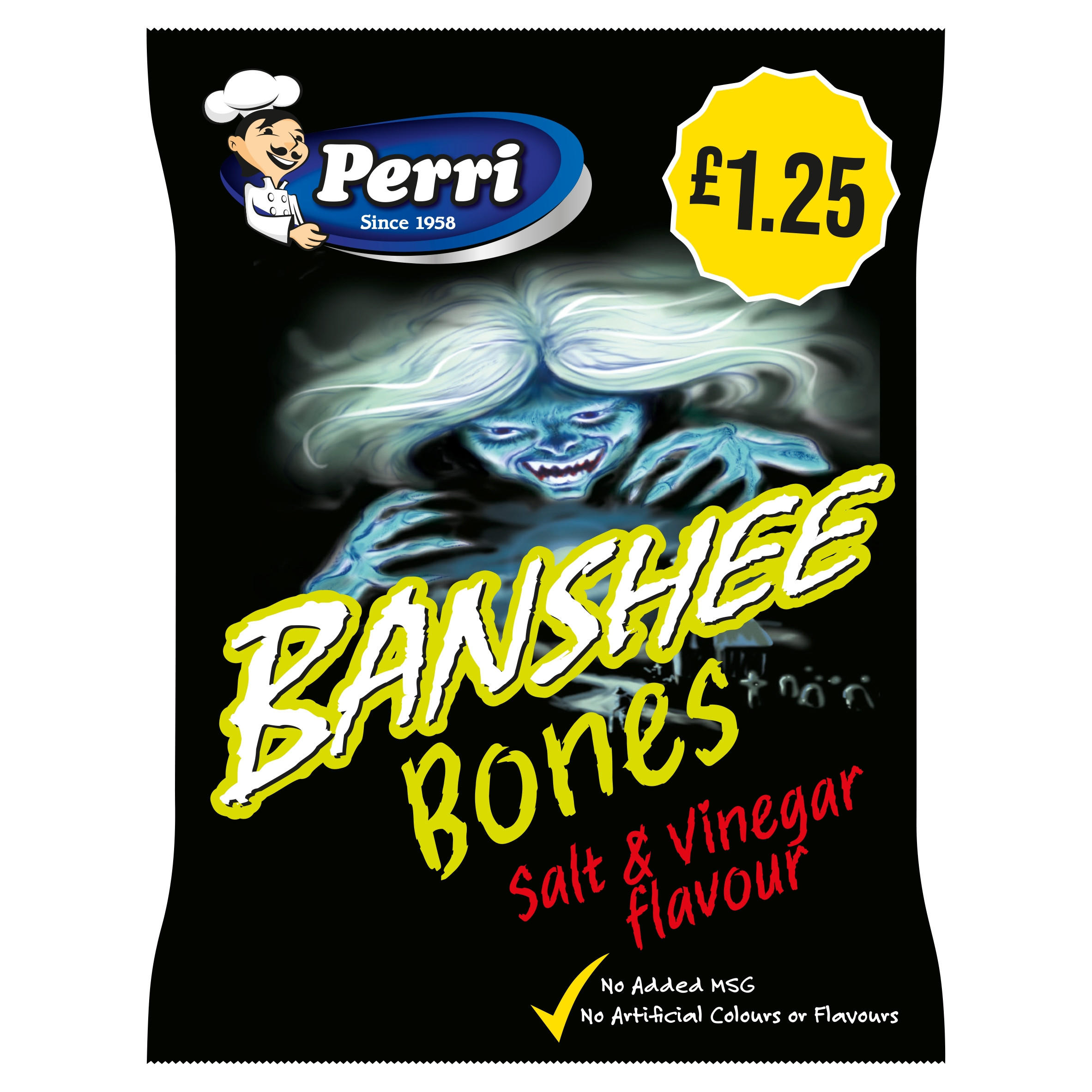 Perri Salt & Vinegar Flavour Banshee Bones 40g