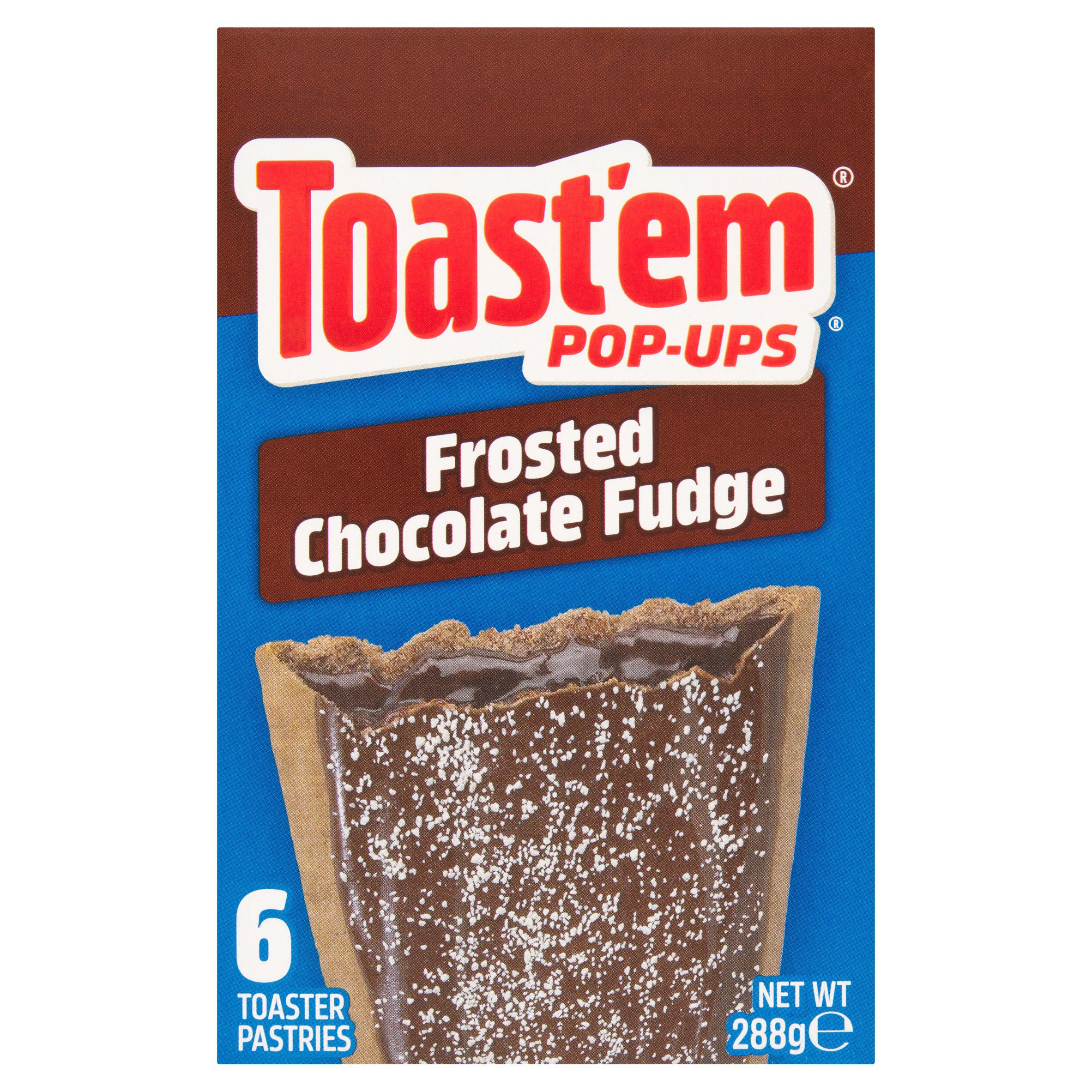 Toast'em Pop-Ups 6 Frosted Chocolate Fudge Toaster Pastries 288g