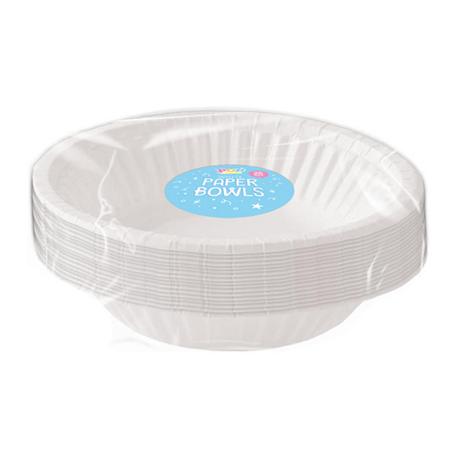 White Paper Party Bowls 25pk