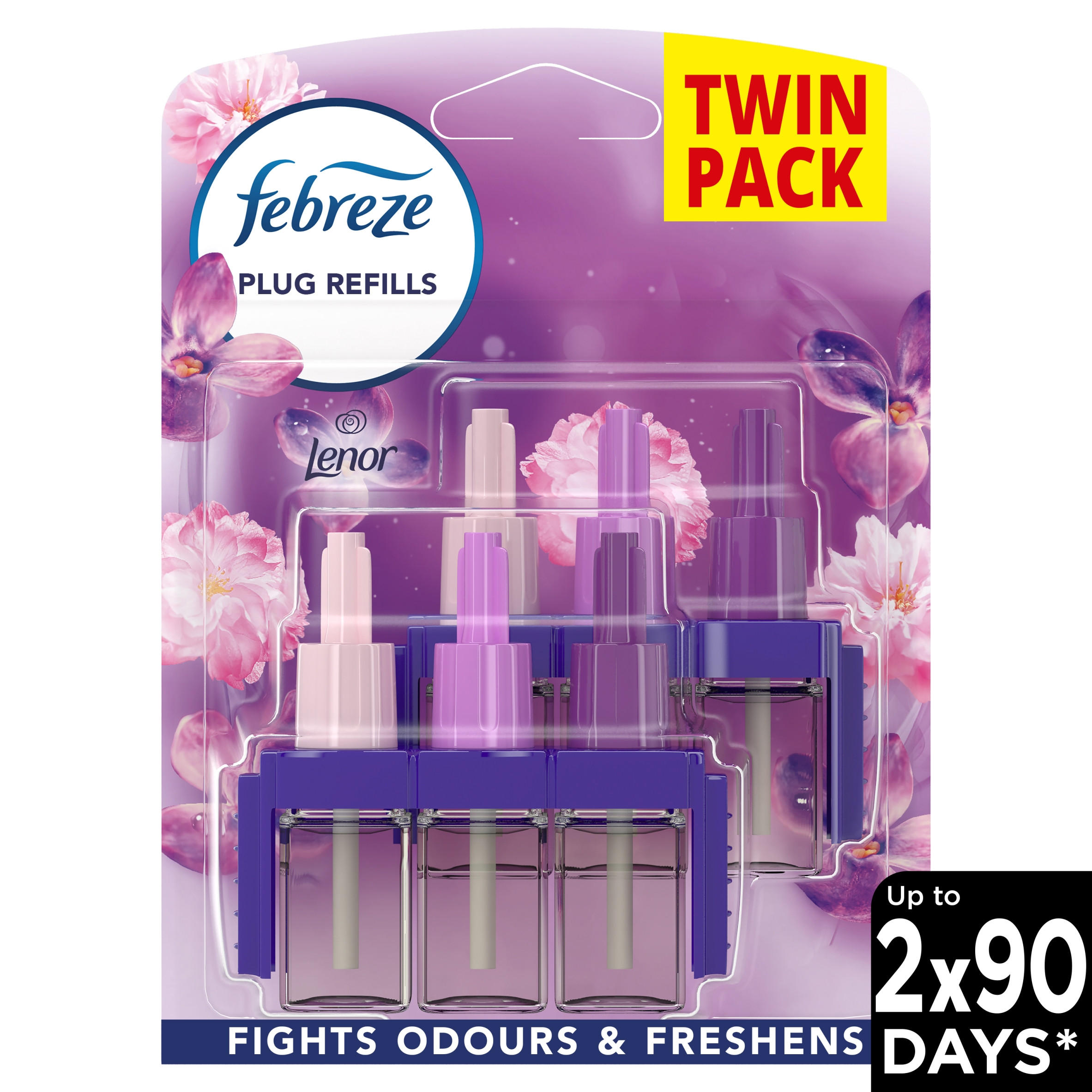 Febreze 3Volution Air Freshener Plug-In Refill Exotic Bloom Twin Pack, 2x20ml