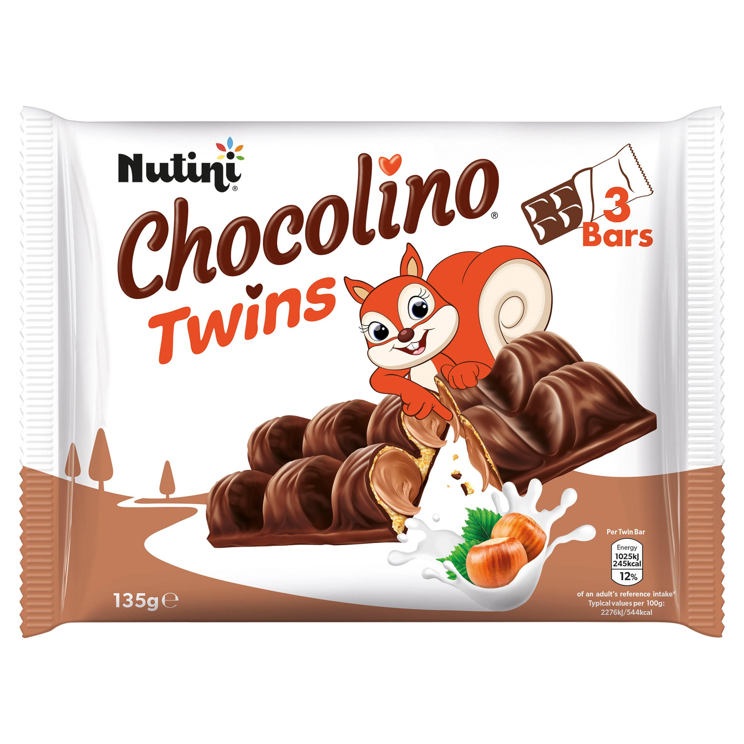 Nutini Chocolino Twins 3 x 45g (135g)