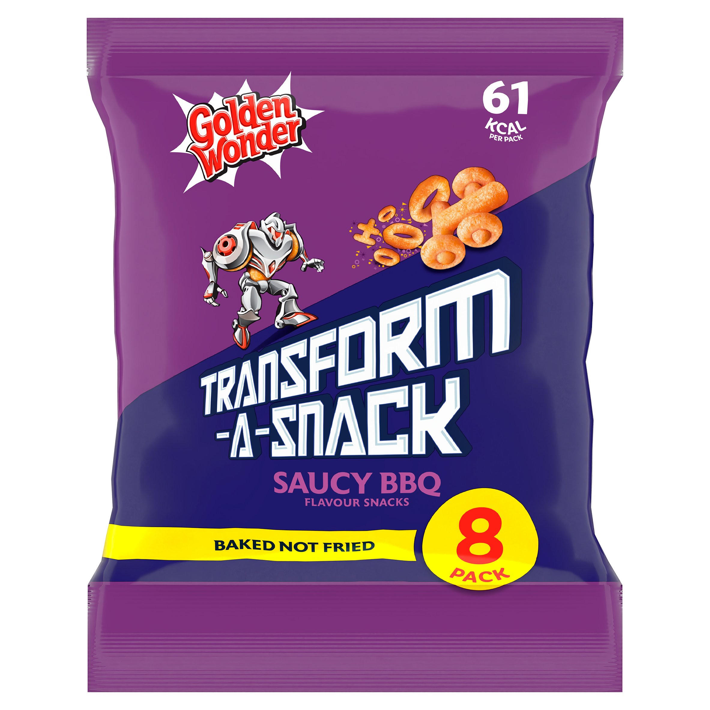 Golden Wonder Transform-A-Snack Saucy BBQ Flavour Snacks 8 x 12g