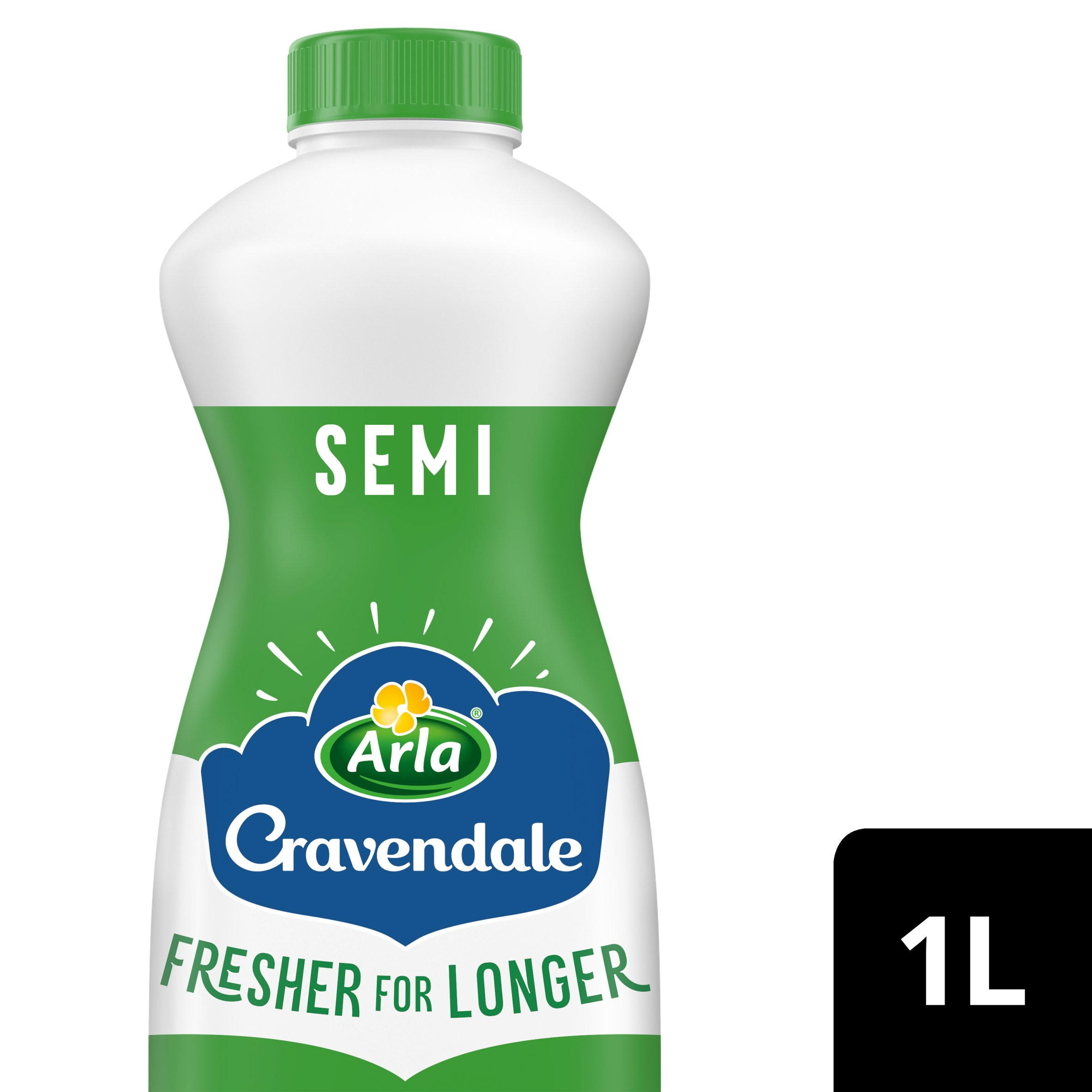 Arla Cravendale Filtered Fresh Semi Skimmed Milk 1L Fresher for Longer