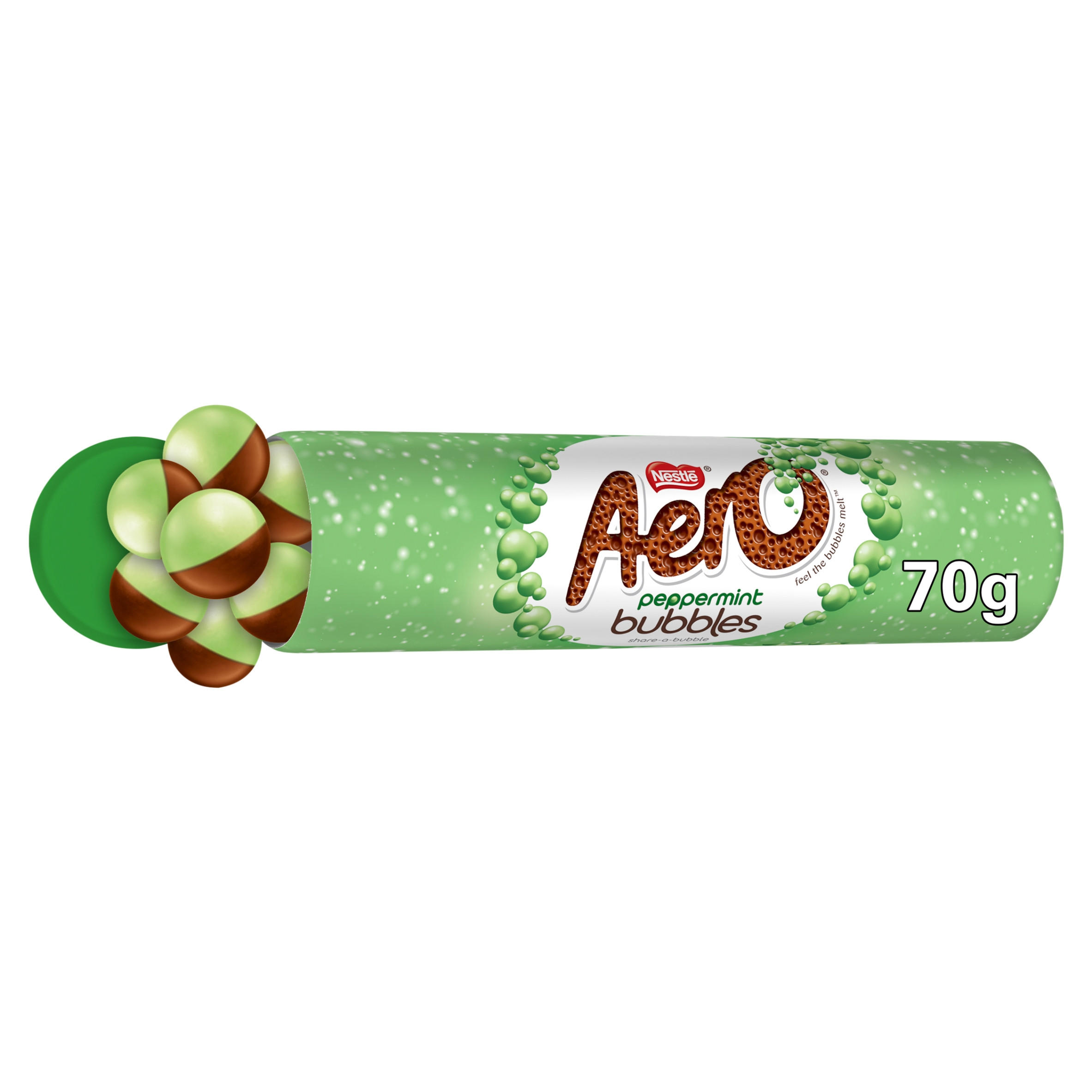 Aero Bubbles Peppermint Chocolate Giant Tube 70g