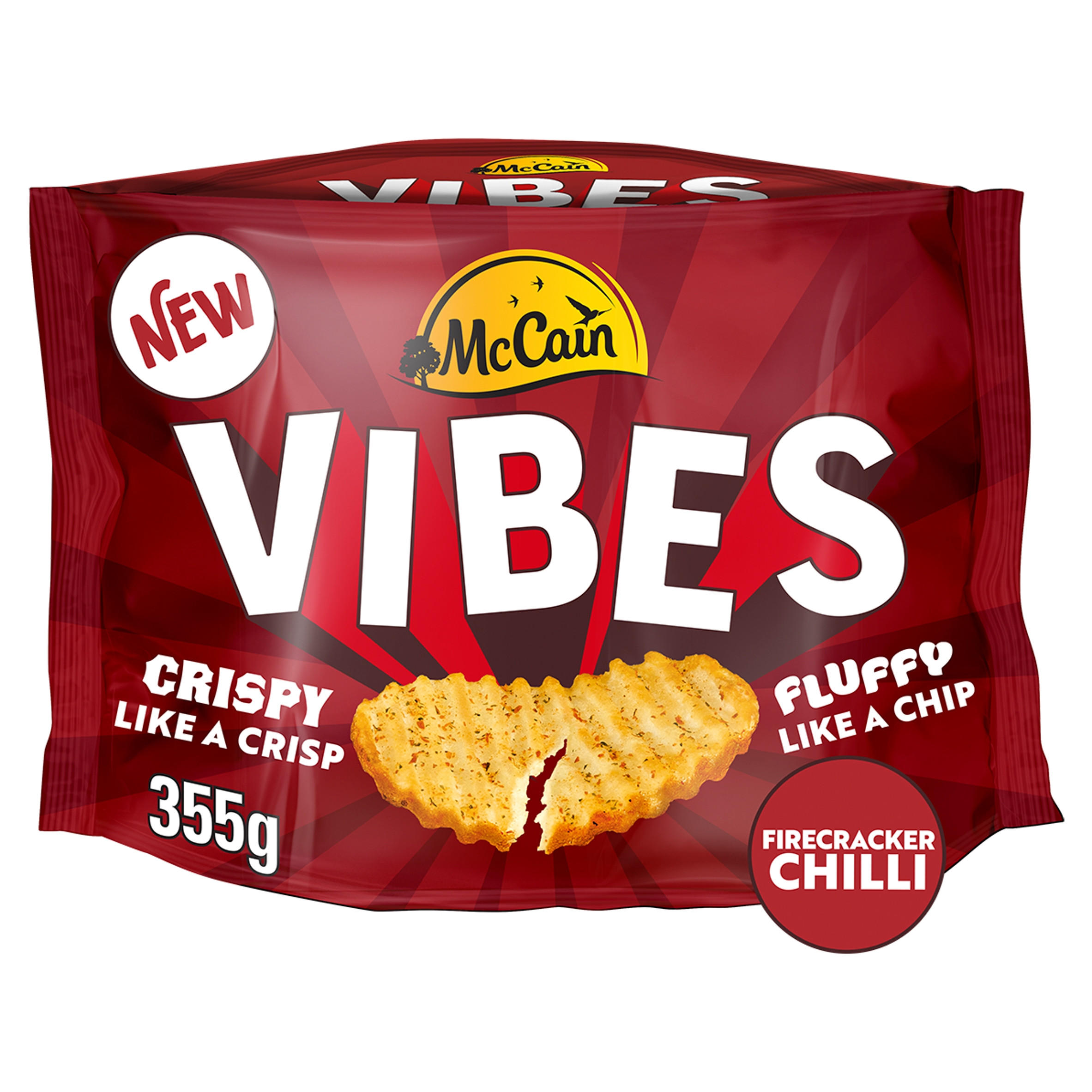 McCain Vibes Firecracker Chilli Hot Potato Snack 355g