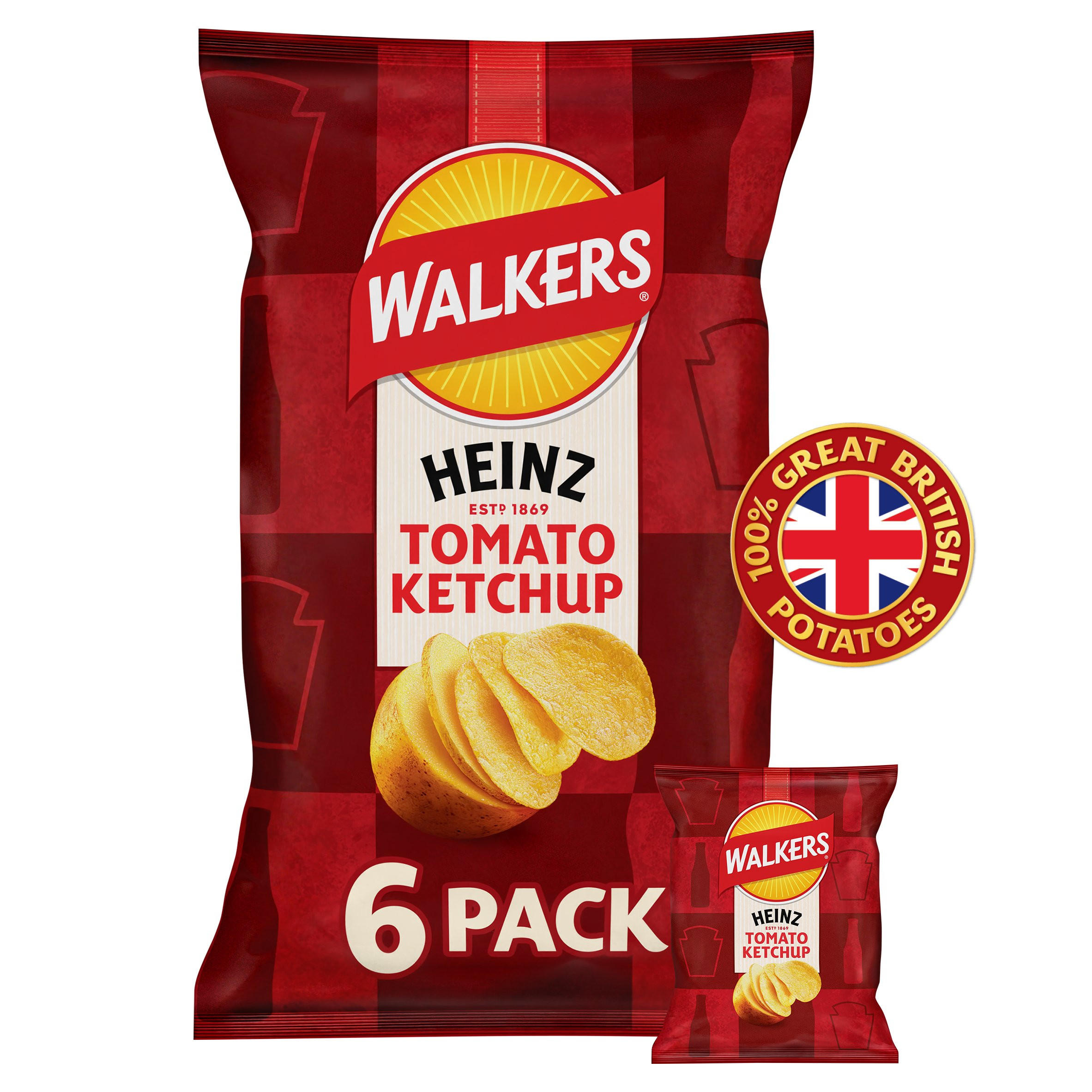 Walkers Tomato Ketchup Multipack Crisps